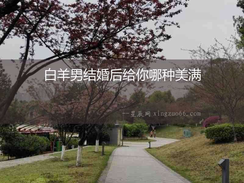 白羊男結(jié)婚后給你哪種美滿