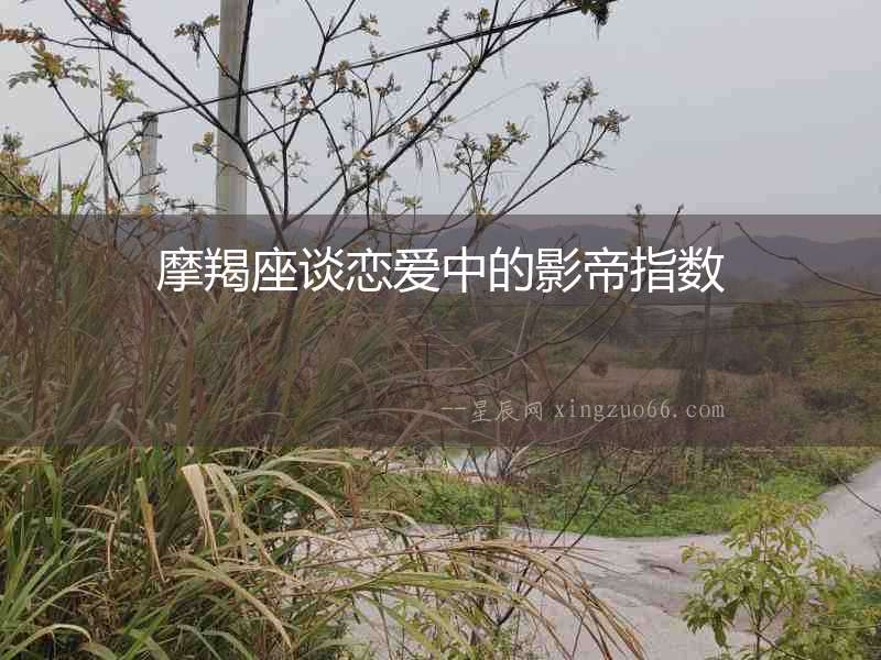 摩羯座談戀愛中的影帝指數