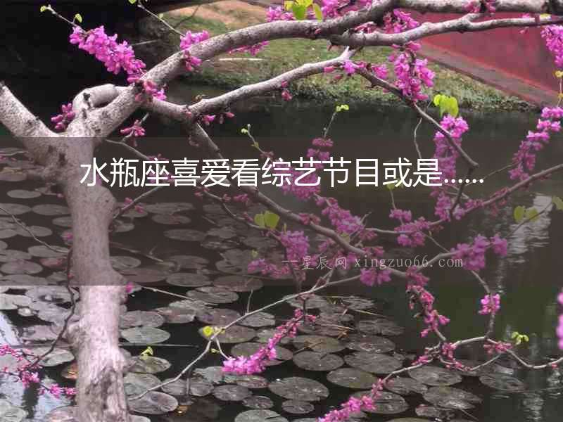 水瓶座喜愛看綜藝節目或是......