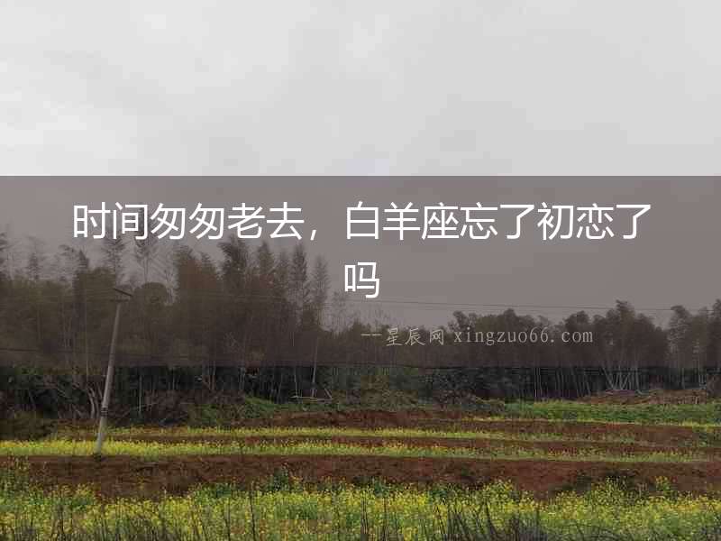 時間匆匆老去，白羊座忘了初戀了嗎