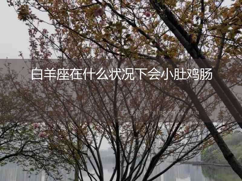 白羊座在什么狀況下會小肚雞腸