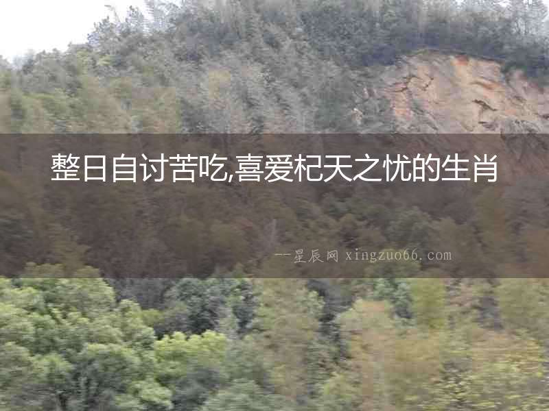 整日自討苦吃,喜愛(ài)杞天之憂的生肖