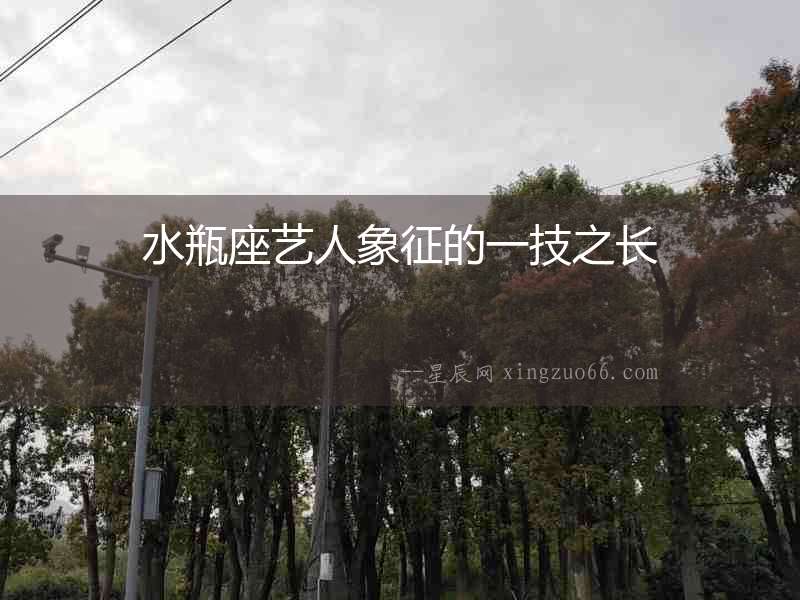 水瓶座藝人象征的一技之長(zhǎng)