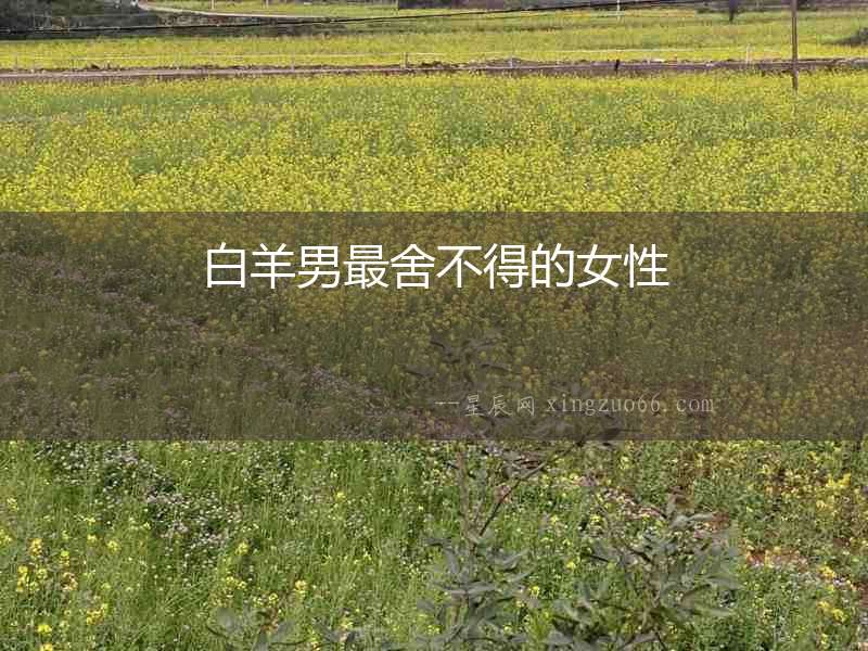 白羊男最舍不得的女性