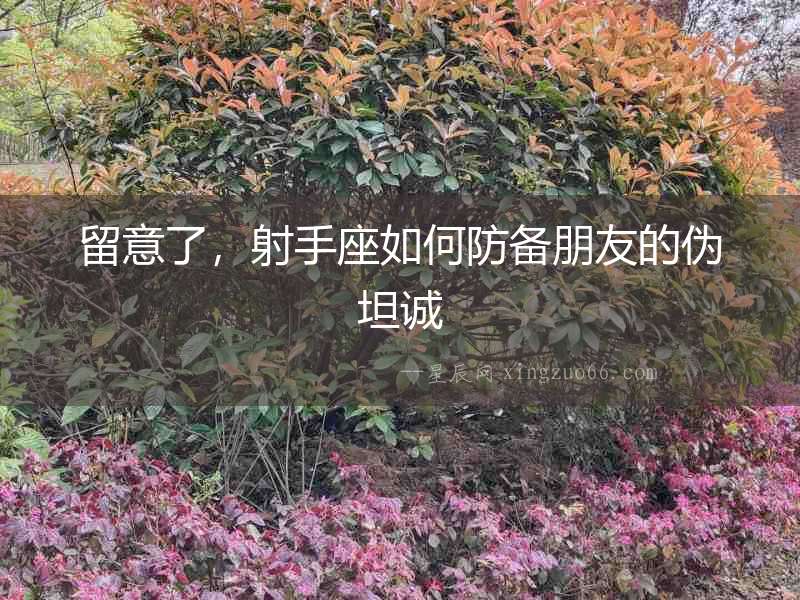 留意了，射手座如何防備朋友的偽坦誠(chéng)