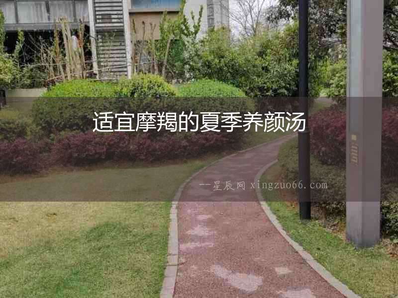 適宜摩羯的夏季養顏湯