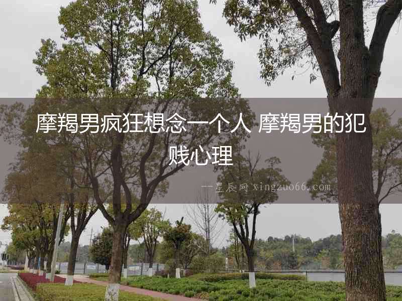 摩羯男瘋狂想念一個(gè)人 摩羯男的犯賤心理