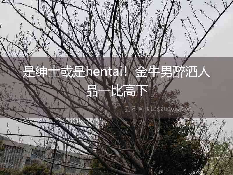 是紳士或是hentai！金牛男醉酒人品一比高下