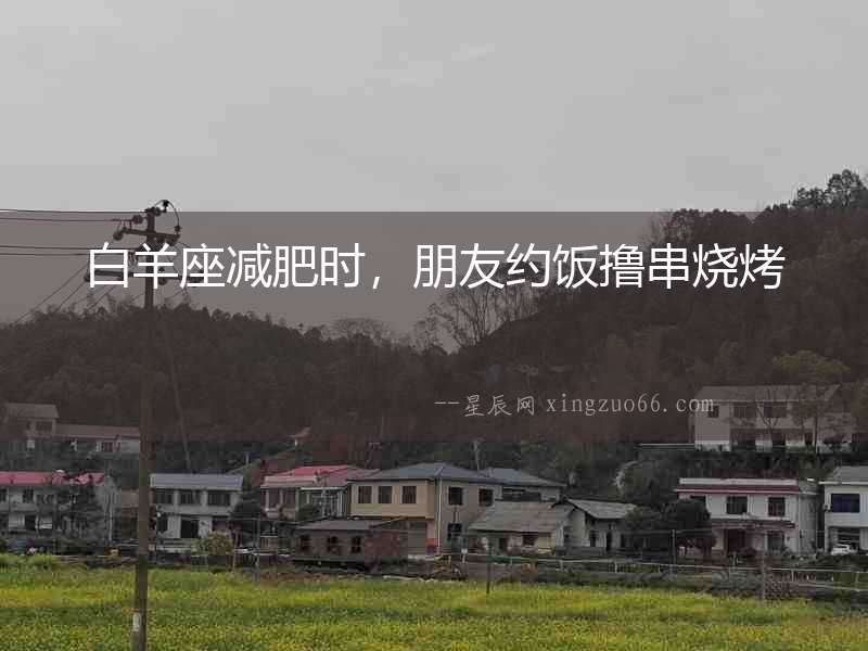 白羊座減肥時，朋友約飯擼串燒烤