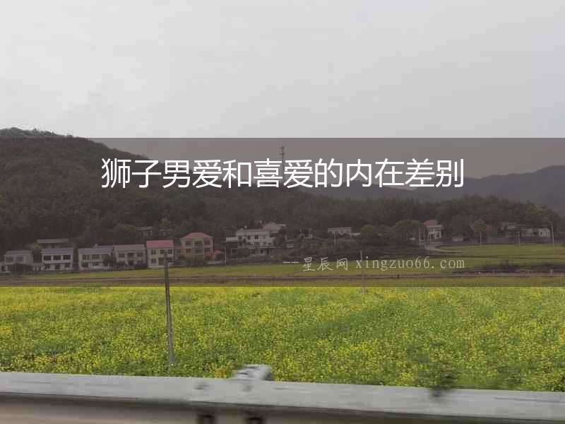 獅子男愛和喜愛的內(nèi)在差別