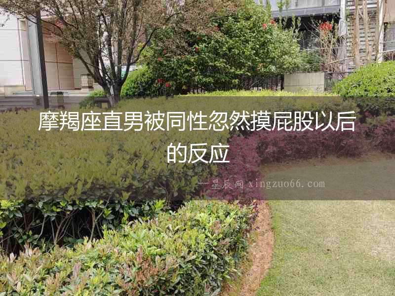 摩羯座直男被同性忽然摸屁股以后的反應