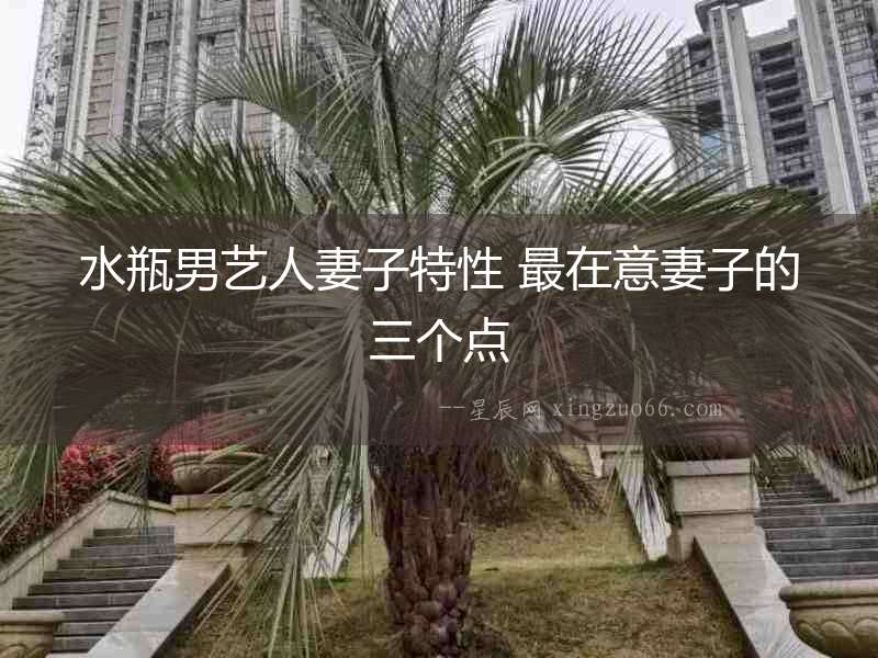 水瓶男藝人妻子特性 最在意妻子的三個點