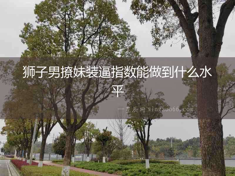 獅子男撩妹裝逼指數(shù)能做到什么水平