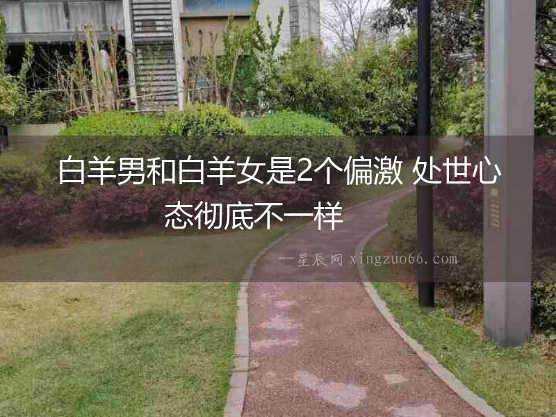 白羊男和白羊女是2個(gè)偏激 處世心態(tài)徹底不一樣  　　