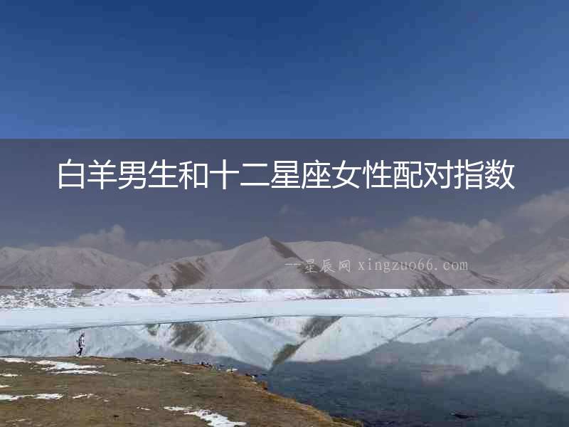 白羊男生和十二星座女性配對指數(shù)