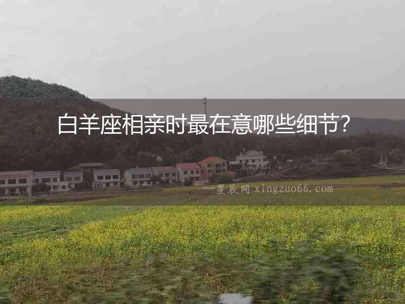 白羊座相親時最在意哪些細(xì)節(jié)？