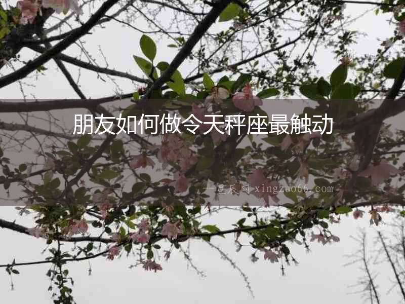 朋友如何做令天秤座最觸動
