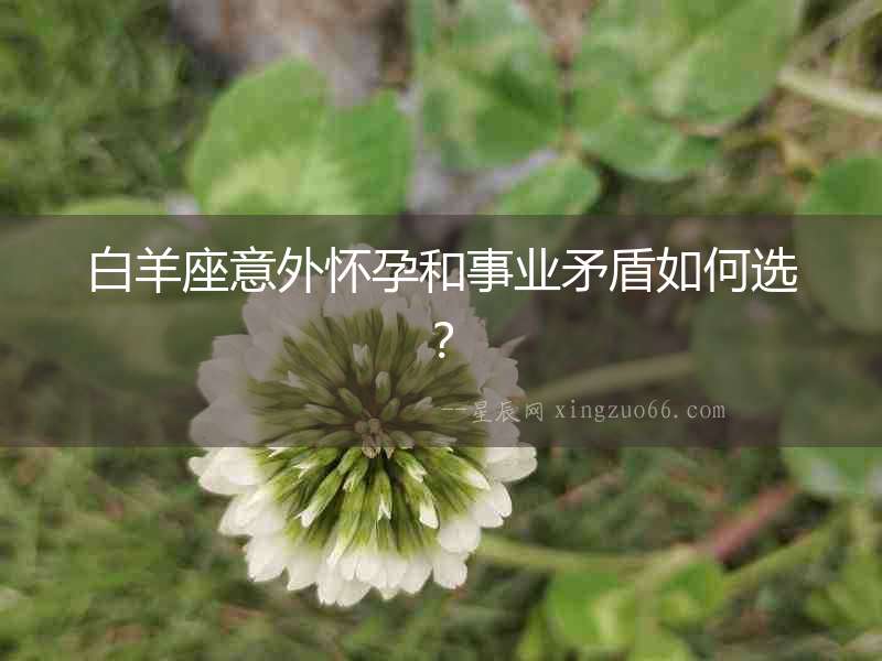 白羊座意外懷孕和事業(yè)矛盾如何選？
