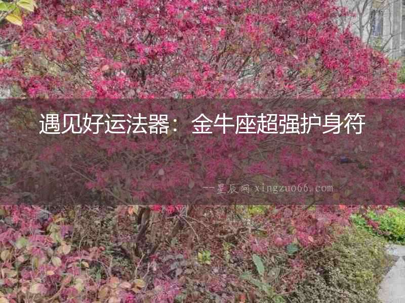 遇見(jiàn)好運(yùn)法器：金牛座超強(qiáng)護(hù)身符
