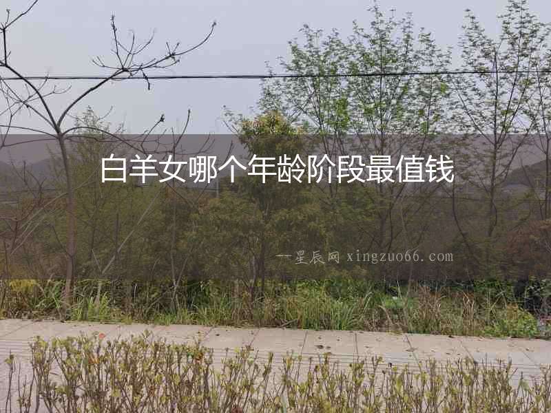 白羊女哪個年齡階段最值錢