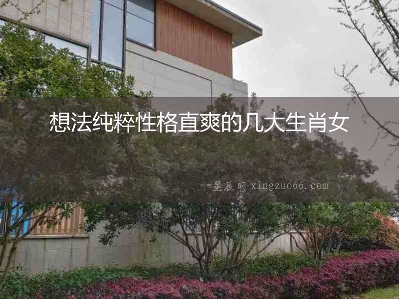 想法純粹性格直爽的幾大生肖女