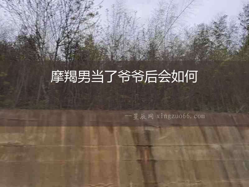 摩羯男當了爺爺后會如何