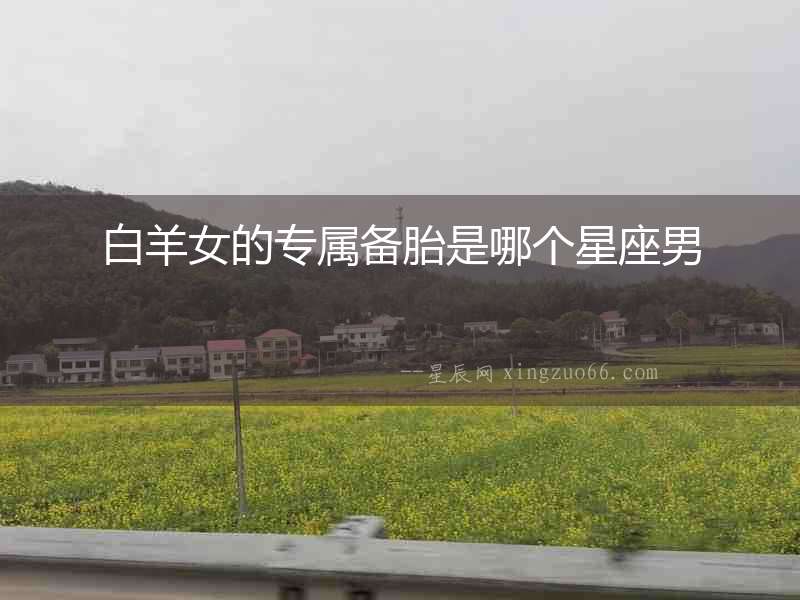 白羊女的專屬備胎是哪個(gè)星座男