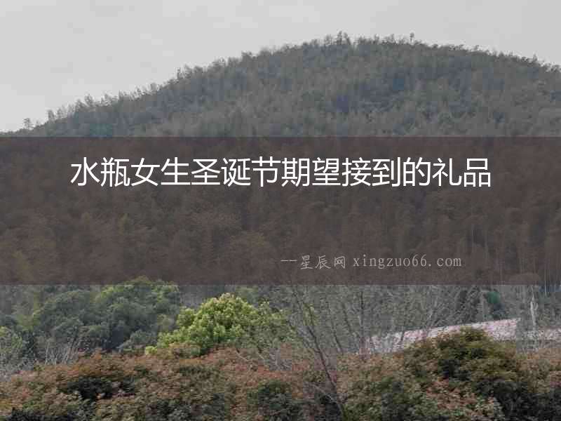 水瓶女生圣誕節期望接到的禮品
