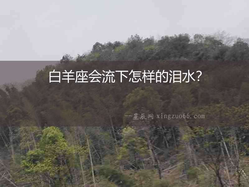白羊座會(huì)流下怎樣的淚水？