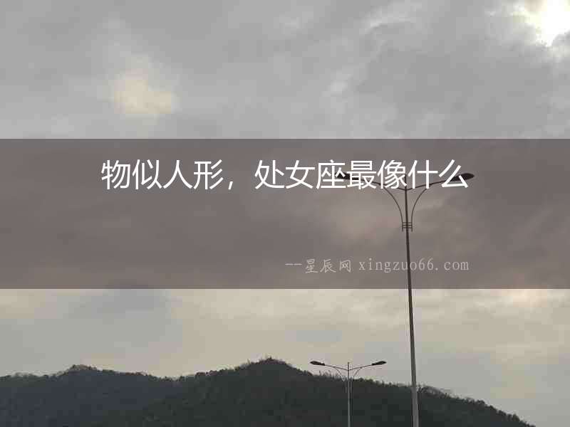 物似人形，處女座最像什么