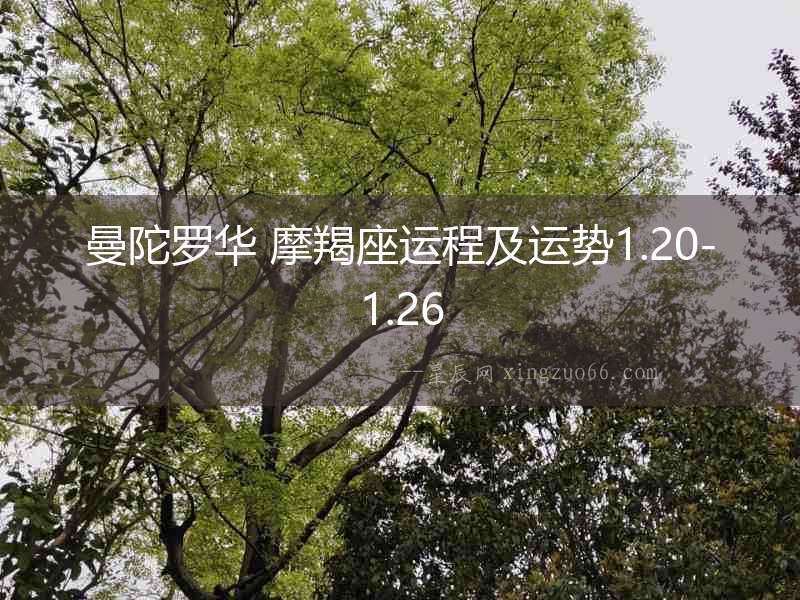 曼陀羅華 摩羯座運(yùn)程及運(yùn)勢1.20-1.26