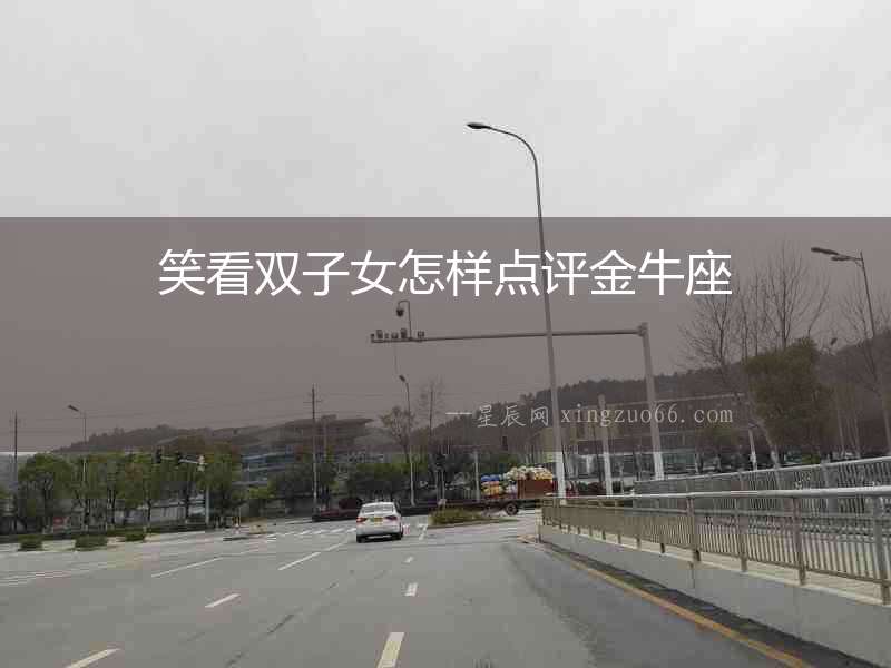 笑看雙子女怎樣點(diǎn)評(píng)金牛座