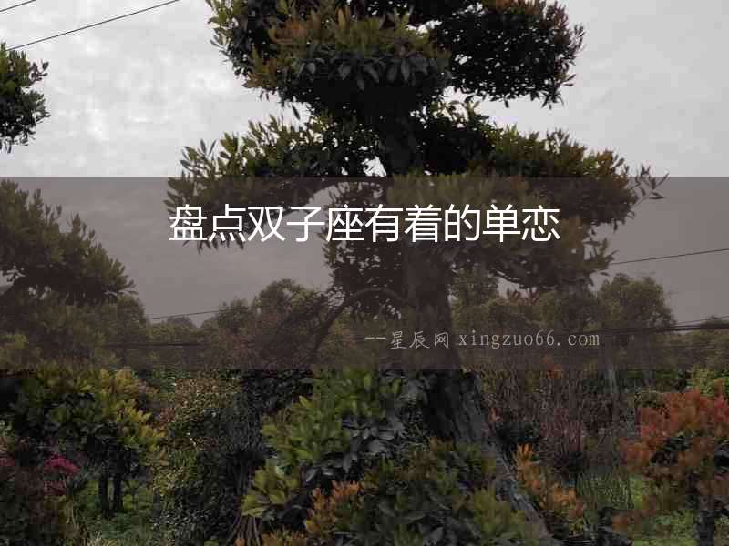 盤點(diǎn)雙子座有著的單戀