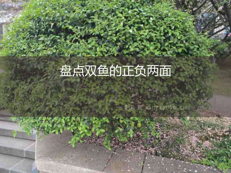 盤點雙魚的正負兩面