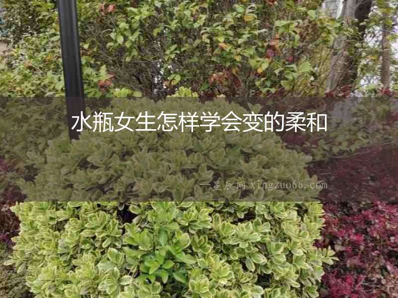 水瓶女生怎樣學會變的柔和