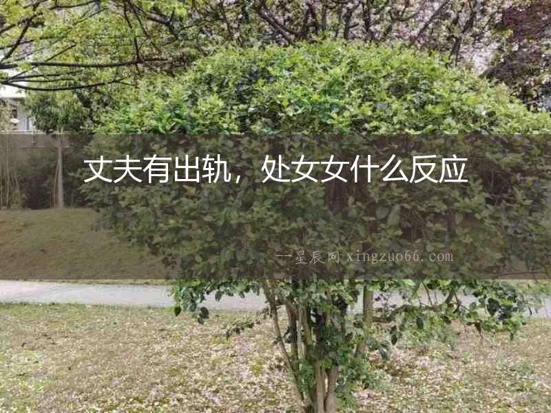 丈夫有出軌，處女女什么反應(yīng)