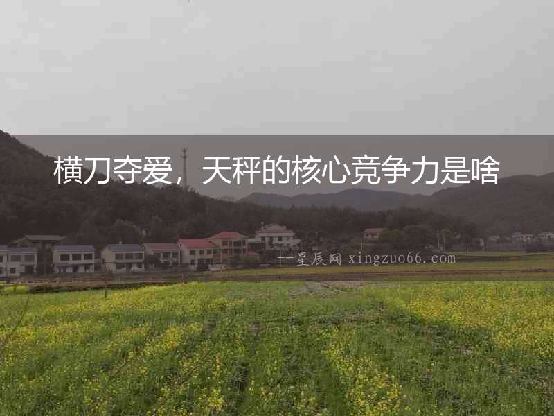 橫刀奪愛，天秤的核心競爭力是啥