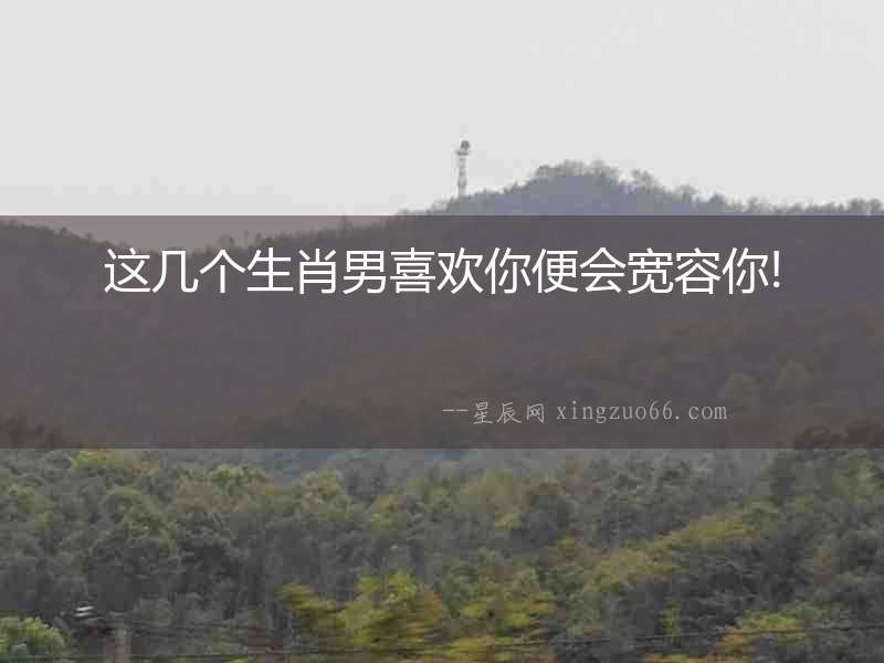 這幾個生肖男喜歡你便會寬容你!