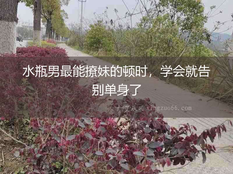 水瓶男最能撩妹的頓時，學(xué)會就告別單身了
