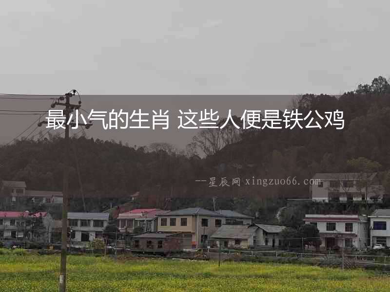 最小氣的生肖 這些人便是鐵公雞