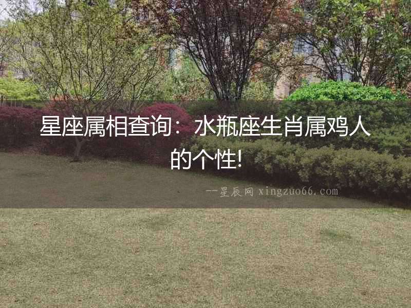 星座屬相查詢：水瓶座生肖屬雞人的個性!