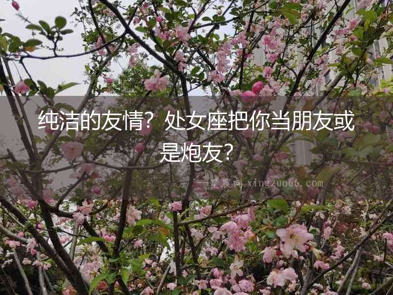 純潔的友情？處女座把你當(dāng)朋友或是炮友？
