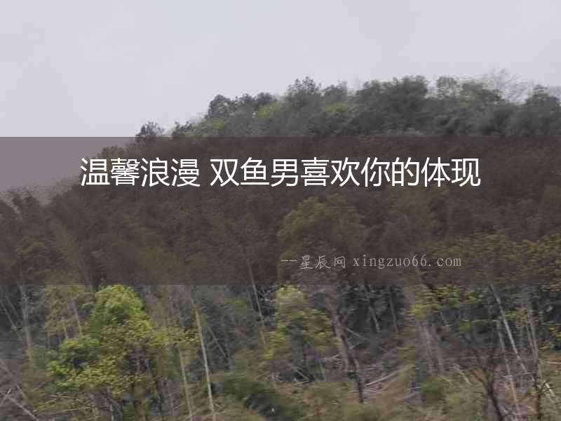 溫馨浪漫 雙魚男喜歡你的體現(xiàn)