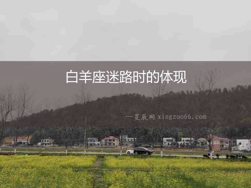 白羊座迷路時(shí)的體現(xiàn)