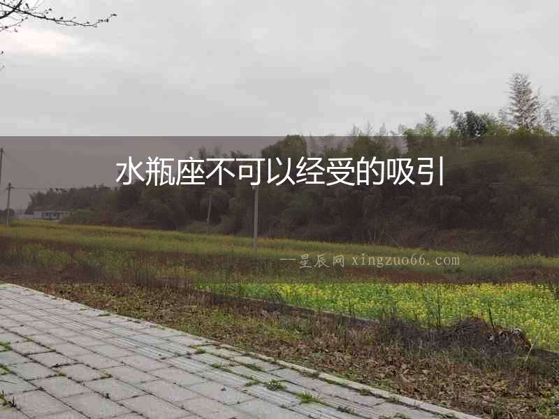 水瓶座不可以經受的吸引
