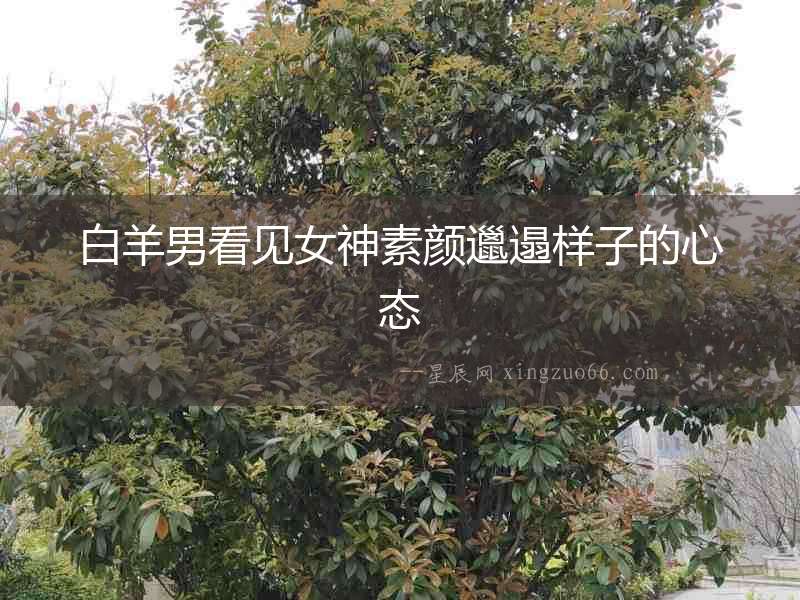 白羊男看見女神素顏邋遢樣子的心態
