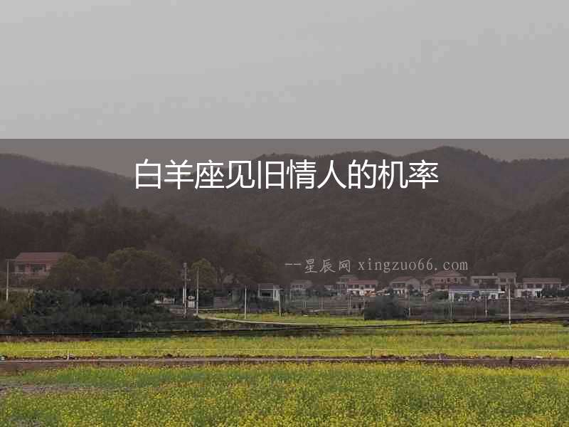 白羊座見舊情人的機率