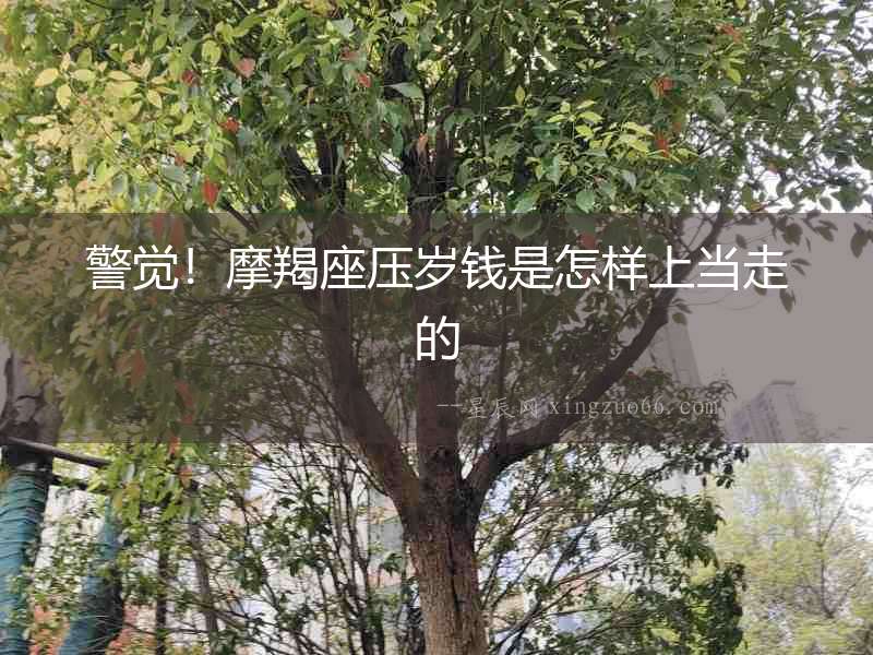 警覺！摩羯座壓歲錢是怎樣上當走的