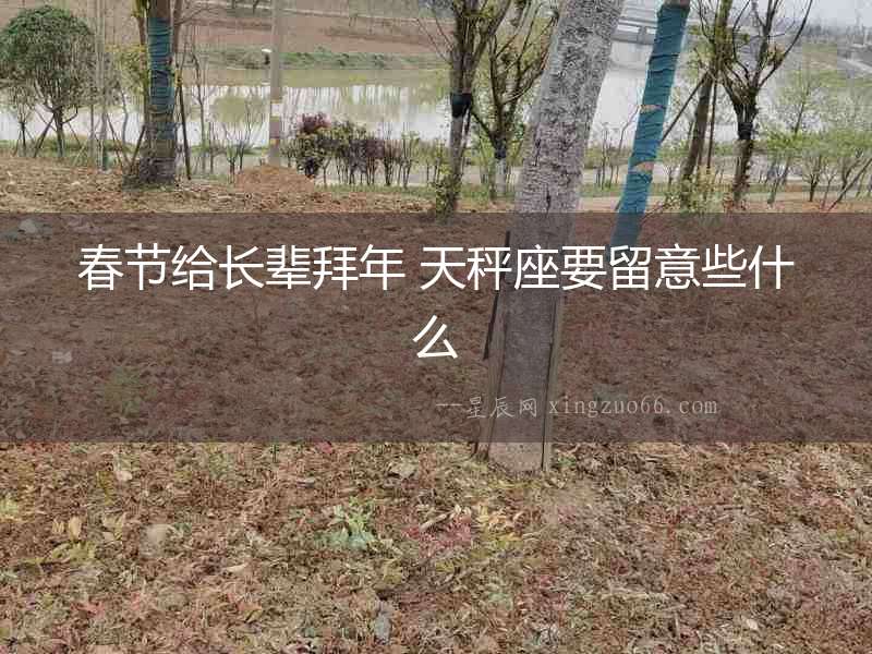 春節給長輩拜年 天秤座要留意些什么