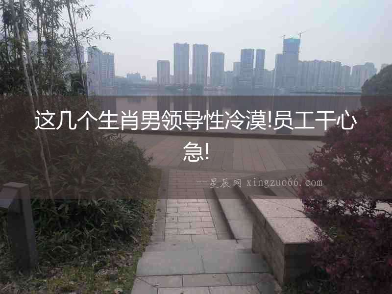 這幾個(gè)生肖男領(lǐng)導(dǎo)性冷漠!員工干心急!